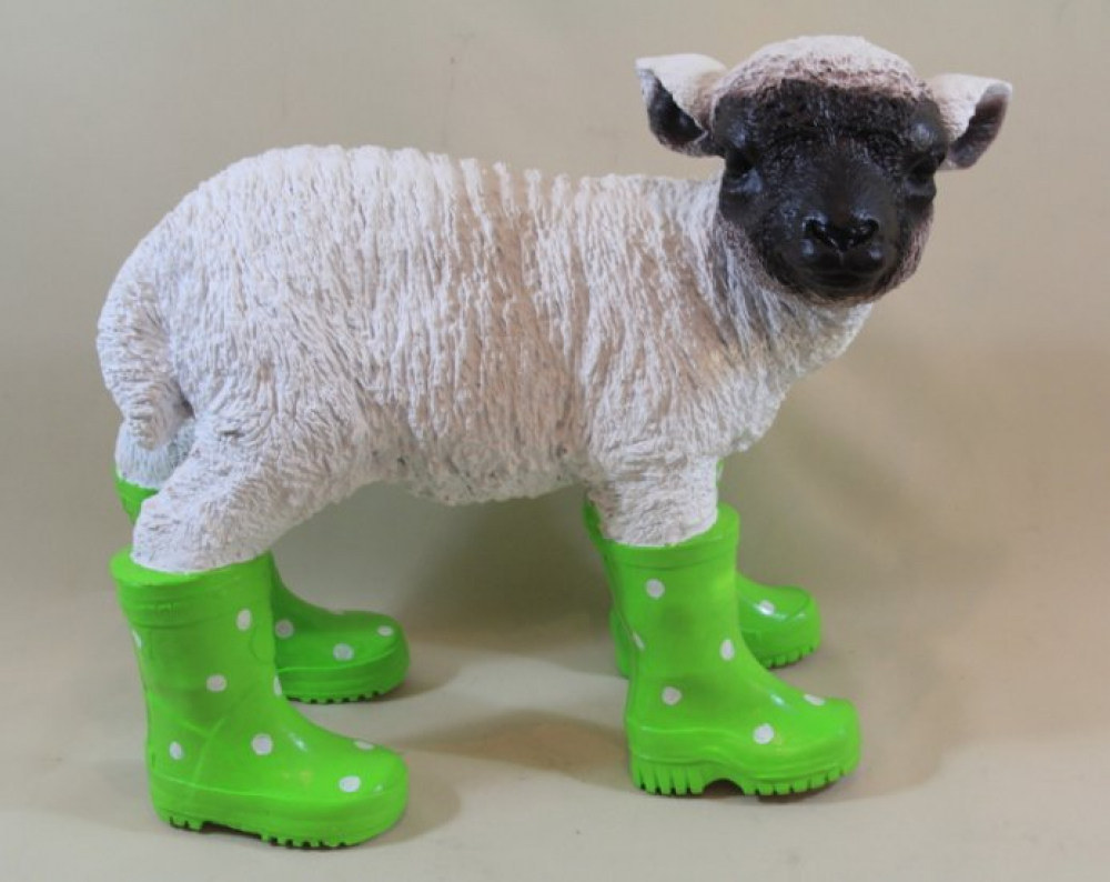 Schaf mit Stiefel, 4 Farben